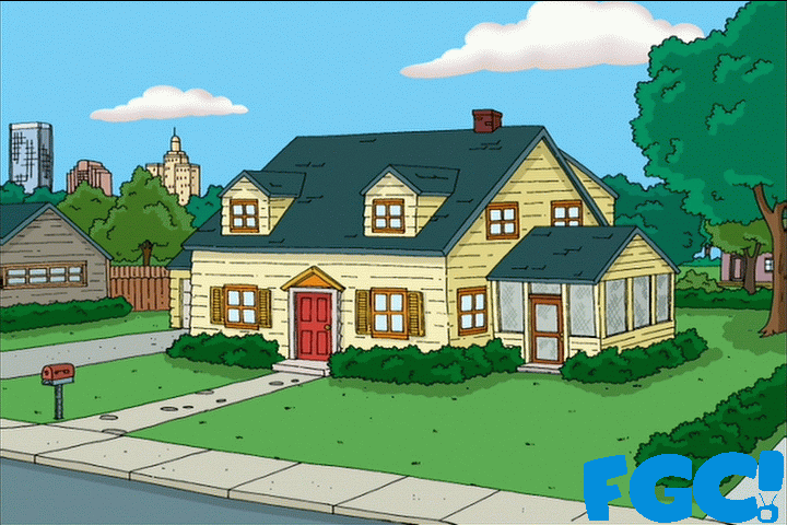 The Griffin's house on Family Guy