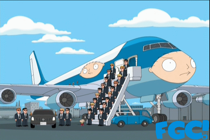 Stewie's Air Force One on Family Guy