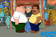 Peter and Cleveland in Chinatown on Family Guy
